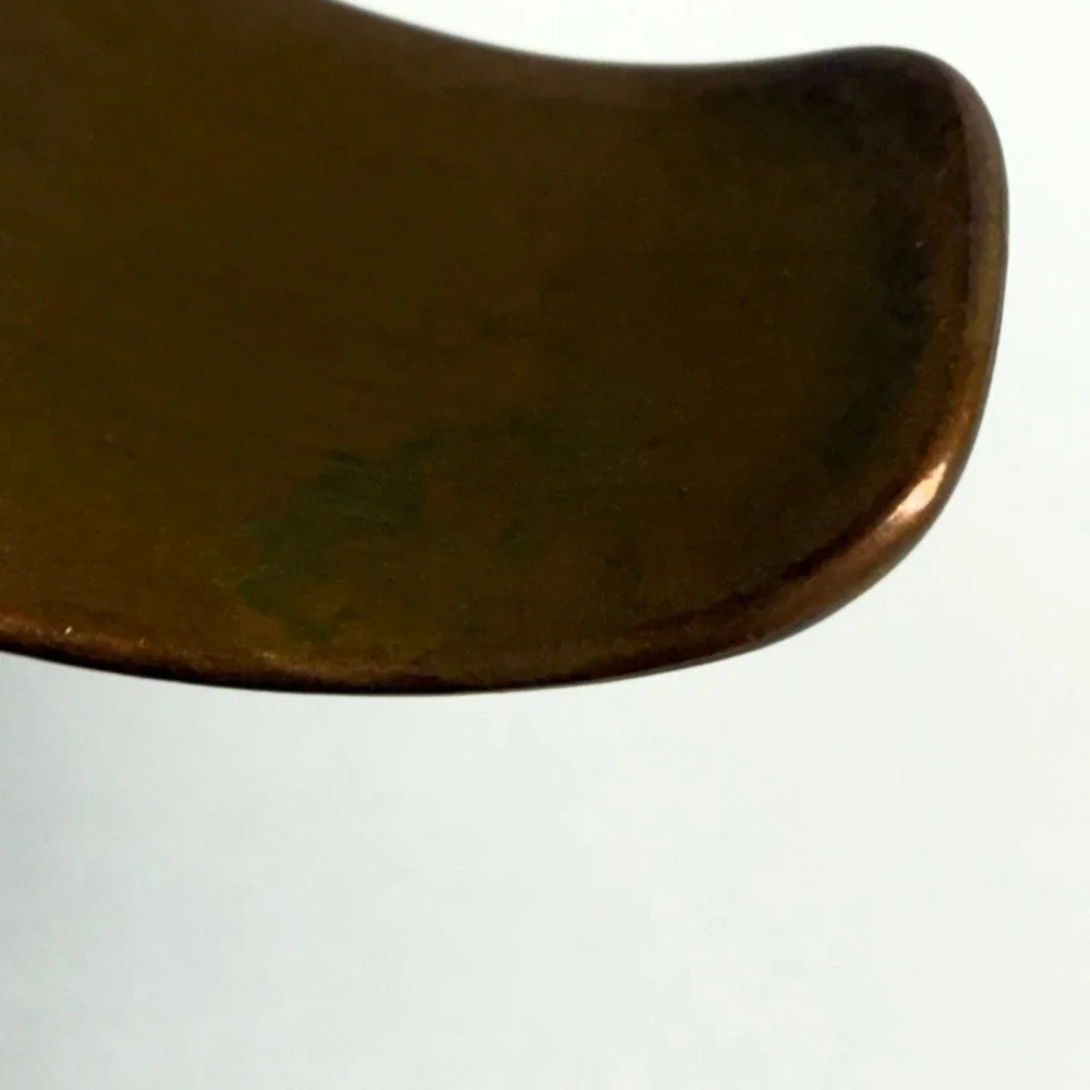 Vintage Copper Cuff Bracelet Stamped Cobre 1970s Chunky Boho 5.75